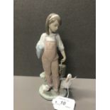 LLADRO GIRL WITH BUCKET AND GEESE