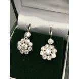 FLOWER CLUSTER DIAMOND EARRINGS