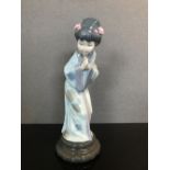 LLADRO 4989 JAPANESE GEISHA GIRL SAYONARA IN ORIGINAL BOX