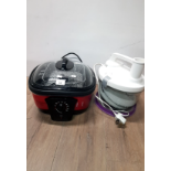 A RUSSEL HOBBS FOOD MIXER AND CUCINA FRYER