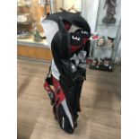 DUNLOP GOLF BAG AND CLUBS LEFT HANDED NEVER USED