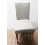 2 MODERN GREY DINING CHAIRS