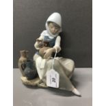 LLADRO FIGURINE 5079 WOMEN PAINTING A VASE