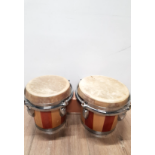 A SET OF TRADITIONAL BONGOS