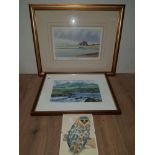 3 ASSORTED PRINTS 1 INCLUDES BAMBURGH CASTLE