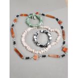 GEMSTONE NECKLETS AN BRACELETS