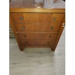 VINTAGE LEBUS 4 DRAW CHEST