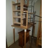 8 ITEMS INC MAGAZINE RACKS TABLES ETC