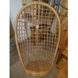 VINTAGE WICKER HANGING CHAIR