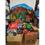 2 LARGE BOXES OF ASSORTED KIDS TOYS
