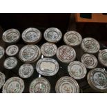 SUBSTANTIAL AMOUNT OF INDIAN TREE DINNERWARE VARIOUS MAKERS APPROXIMATELY 90 PIECES