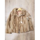 A LADYS HARRODS FUR COAT