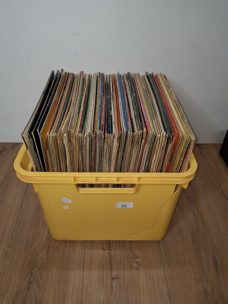 A BOX OF ASSORTED LP RECORDS