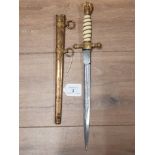 GERMAN MODEL 1938 NAVAL OFFICERS DAGGER BY CLEMENT AND JUNG S