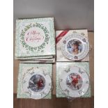 NINE ROYAL DOULTON CHRISTMAS THEMED COLLECTORS PLATES