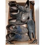 BOX OF ANTIQUE VINTAGE FOOTWEAR