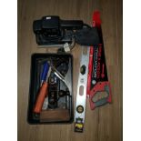 WICKES ORBITAL SANDER AND ASSORTED HAND TOOLS