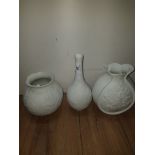 3 ASSORTED GERMAN KAISER PORCELAIN VASES