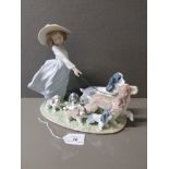 LLADRO FIGURE 6784 PUPPY PARADE NO BOX