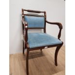 REGENCY REPRODUCTION TRAFALGAR ARM CHAIR