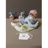 LLADRO FIGURE 5451 STUDY BUDDIES NO BOX