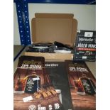 JAGERMEISTER ADVERTISEMENT LEAFLETS AND BOX OF JAGERMEISTER SUN GLASSES