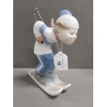 LLADRO FIGURE 6 SKIER PUPPET