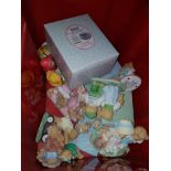 A BOX CONTAINING A SUBSTANTIAL AMOUNT OF CHERISHED TEDDIES