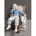 LLADRO FIGURE 5846 ALL TUCKERED OUT