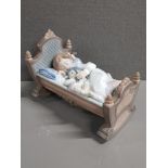 LLADRO FIGURE 5717 ROCK A BYE BABY