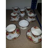 A SUBSTANTIAL AMOUNT OF ROYAL ALBERT OLD COUNTRY ROSES COFFEE SET