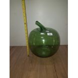 SPANISH GREEN GLASS IN THE SHAPE OF AN APPLE