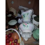 A BOX OF ASSORTED WARE INC MALING ETC