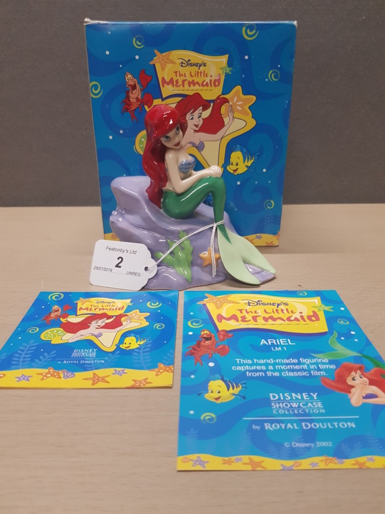 BOXED ROYAL DOULTON THE LITTLE MERMAID ARIEL FIGURE FROM THE DISNEY SHOWCASE COLLECTION WITH