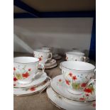 18 PIECES OF COLCLOUGH TEA WARE