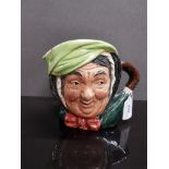 LARGE ROYAL DOULTON SAIREY GAMP EARLY CHARACTER JUG