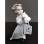 LLADRO FIGURE 4540 ANGEL WITH FLUTE