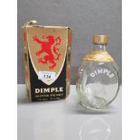 VINTAGE DIMPLE SCOTCH WHISKY BOTTLE IN ORIGINAL BOX UNFORTUNATELY EMPTY