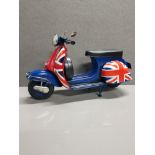 TIN PLATE SCOOTER DECORATED WITH UNION JACK