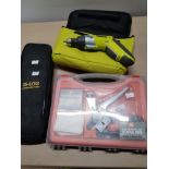 HEAVY DUTY TRIPLE FIRE STAPLE GUN TOGETHER WITH RYOBI DRILL