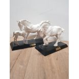 2 BESWICK HORSE FIGURES SPIRIT OF AFFECTION AND SPIRIT OF EARTH