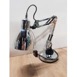 CHROME EFFECT ANGLEPOISE DESK LAMP