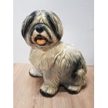 LARGE OLD ENGLISH SHEEP DOG ORNAMENT 35CM HEIGHT