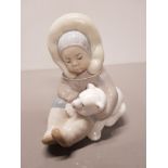 LLADRO FIGURE 1195 ESKIMO AND POLAR BEAR