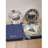 3 BOXED RAILWAY RELATED COALPORT PLATES