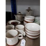 22 PIECES OF DENBY STONEWARE