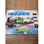 A BOXED MATCHBOX RAILWAY SET