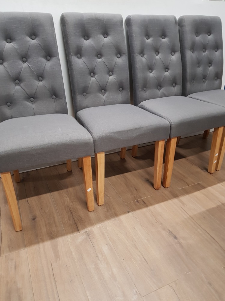 A SET OF 4 MODERN DINING CHAIRS