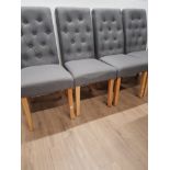 A SET OF 4 MODERN DINING CHAIRS