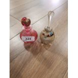 PINK AZURENE ISLE OF WHITE PERFUME BOTTLE WITH ADAM AARONSON PERFUME DIPPER